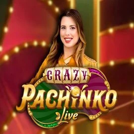 Crazy Pachinko slot logo by Evolution at Stakeprix Casino