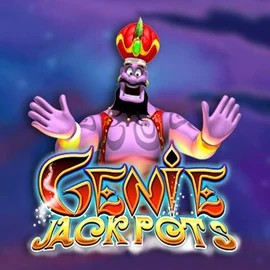 Genie Jackpots slot logo by Blueprint Gaming at Stakeprix Casino