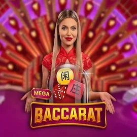 Live Casino logo of Mega Baccarat from Pragmatic Play at Stakeprix Casino