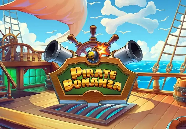 Pirate Bonanza Slot by Backseat Gaming, showcased at stakeprix-be.com – game logo
