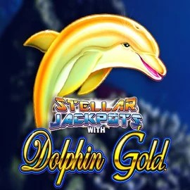 Dolphin Gold with Stellar Jackpots slot visual from Lightning Box Game available on stakeprix-be.com