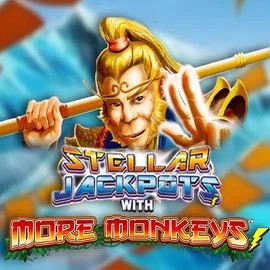 Stellar Jackpots with More Monkeys casino game by Lightning Box Game – featured logo at Stakeprix Casino