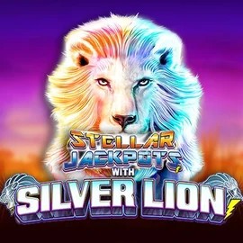 Stellar Jackpots with Silver Lion slot icon by Lightning Box Game, available at Stakeprix Casino